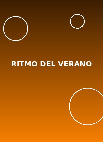 Flyer Ritmo del Verano